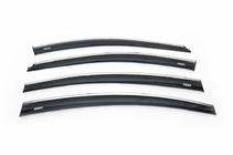 Chevrolet Cruze 2009–2015 Deflectores de Ventana con Moldura Cromada SD (4 uds, Niken) foto 2