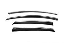 Ford Focus III 2011-2017 Deflectores de ventana con moldura cromada Niken (SD/HB, 4 uds) foto 2