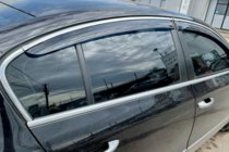 Volkswagen Passat B7 2012-2015 Deflectores de Ventana con Moldura Cromada SD (4 uds, EU, HIC) foto 2