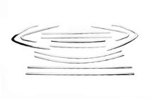 Opel Astra J 2009-2015 Juego completo molduras de ventanas acero inoxidable 12pcs Sedan foto 2