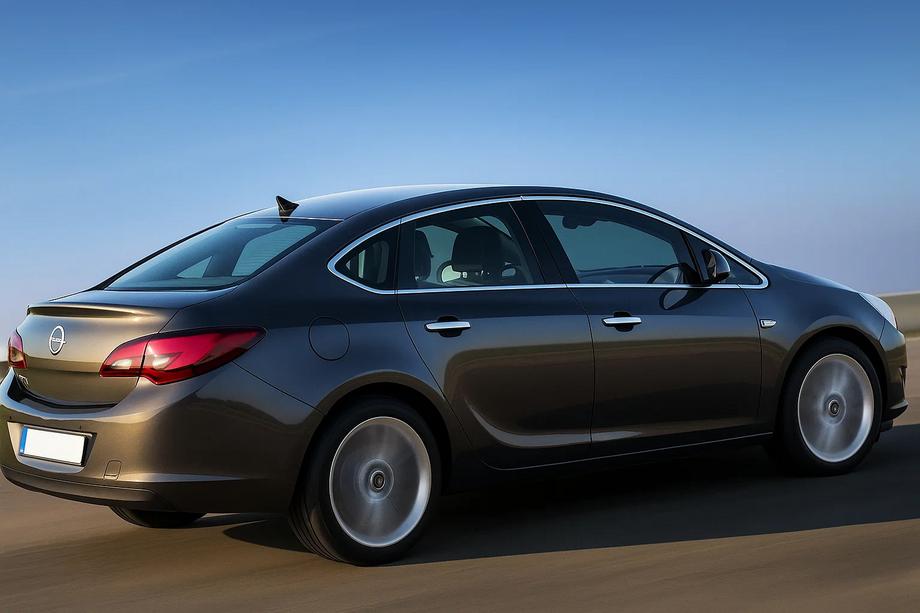 Opel Astra J 2009-2015 Juego completo molduras de ventanas acero inoxidable 12pcs Sedan Image