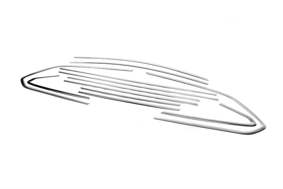 Opel Astra J 2009-2015 Juego completo de molduras de ventanas en acero inoxidable (Sport Tourer, 12 piezas) Foto 2