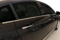 Citroen C-5 2008-2017 Molduras inferiores de ventanas acero inoxidable (6 uds) foto 1