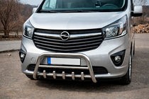 Renault Trafic 2015- Defensa Delantera WT003-4 (Acero Inoxidable) Con Inscripción foto 2