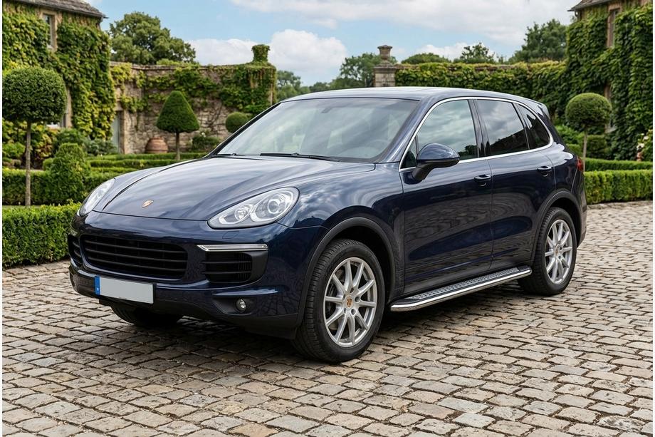 Porsche Cayenne 2010-2017 Estribos Laterales Maydos V2 (2 uds., Aluminio y Acero Inoxidable) Image
