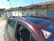 Renault Scenic/Grand 2003-2009 Barras de Techo Negras (2 uds) Batalla Larga (Grande) foto 1