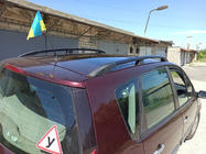 Renault Scenic/Grand 2003-2009 Barras de Techo Negras (2 uds) Batalla Larga (Grande) foto 6