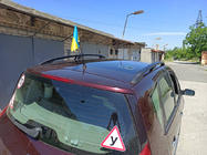 Renault Scenic/Grand 2003-2009 Barras de Techo Negras (2 uds) Batalla Larga (Grande) foto 9