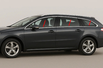 Peugeot 508 2010-2018 Moldura inferior de ventanas (SW, acero inoxidable) foto 1