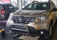 Renault Duster 2018-2024 Defensa delantera sin logotipo WT003 (acero inoxidable) foto 13