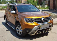 Dacia Duster 2018-2024 Defensa delantera sin logotipo WT003 (acero inoxidable) foto 5