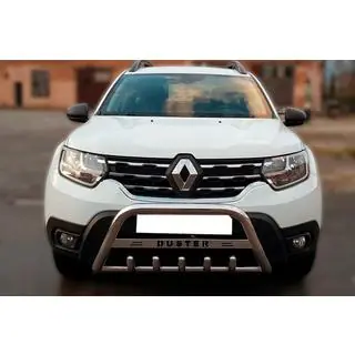 Defensa delantera con inscripción WT004 (acero inoxidable)