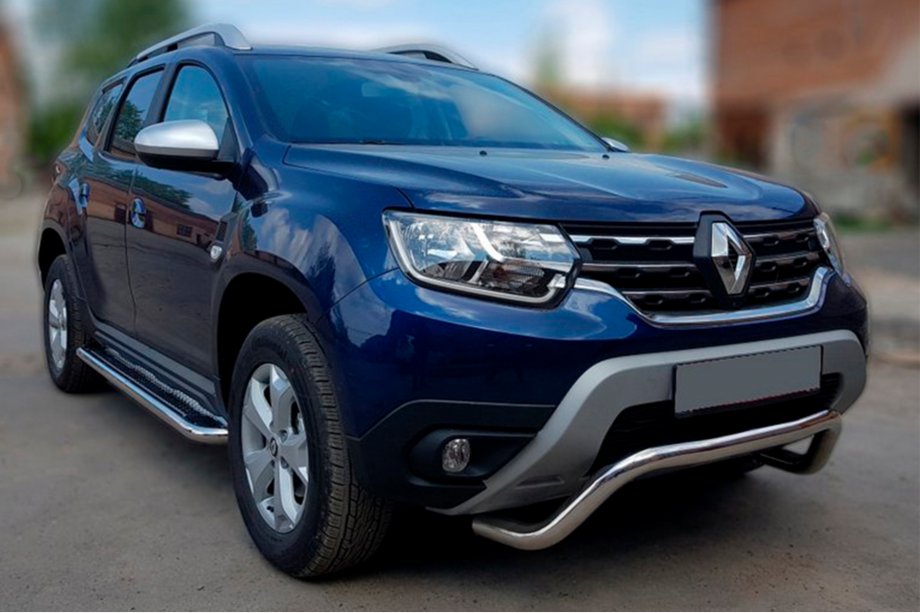 Dacia Duster 2018-2024 Defensa Delantera WT007 (Acero Inoxidable) Image