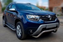 Renault Duster 2018-2024 Defensa Delantera WT007 (Acero Inoxidable) foto 1