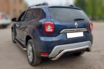 Renault Duster 2018-2024 Protector Trasero AK007 (Acero Inoxidable) foto 3