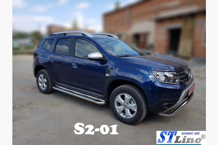 Renault Duster 2018-2024 Estribos Laterales Premium (2 uds., Acero Inoxidable) Image