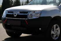 Renault Duster 2008–2017 Cubiertas de Parrilla de Acero Inoxidable foto 1