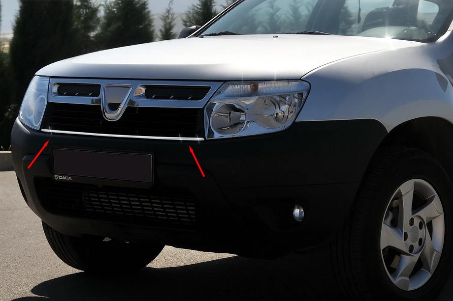 Renault Duster 2008–2017 Cubiertas de Parrilla de Acero Inoxidable Image