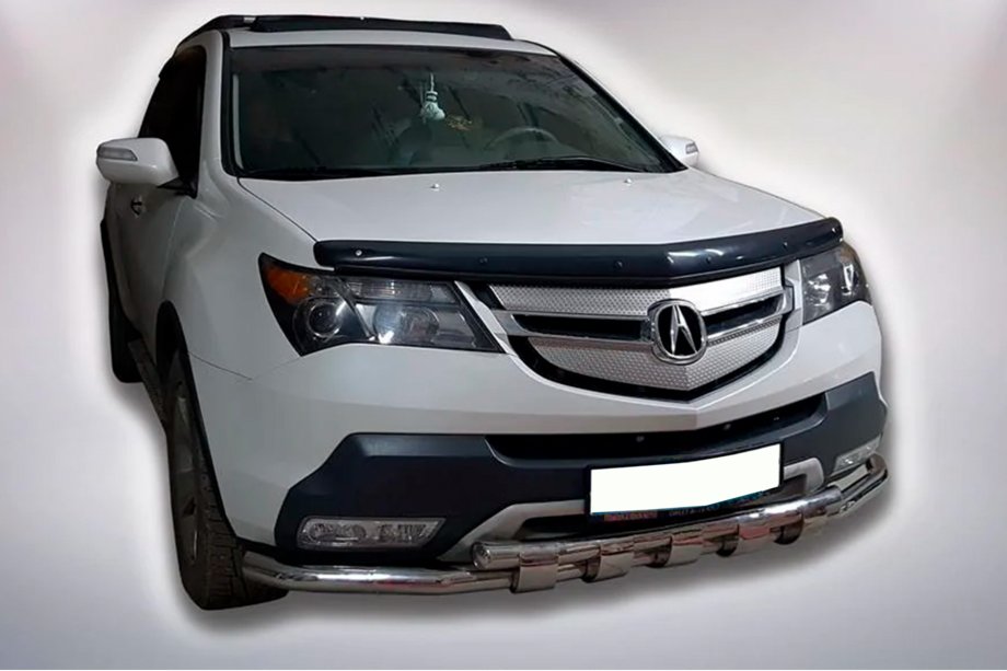 Acura MDX 2007-2013 Defensa Delantera B1-47 (Acero Inoxidable) Foto 1
