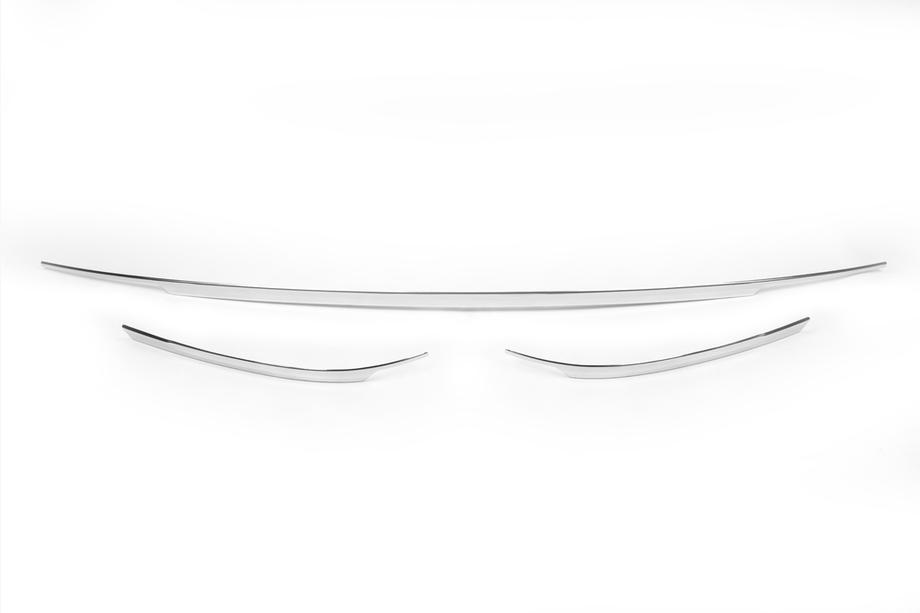 Volkswagen Tiguan 2016-2023 Protector de extremo de parachoques trasero de acero inoxidable 2016-2020 (3 piezas) Foto 2