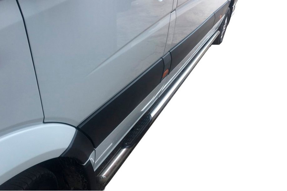 Mercedes Sprinter W907/W910 2018- Tubos Laterales (2 uds., Acero Inoxidable) d70, Largo-ExtraLargo Foto 2