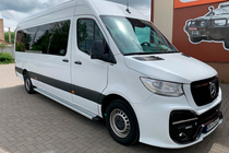 Mercedes Sprinter W907/W910 2018- Estribos Laterales Maya V2 (2 uds., Aluminio) foto 3