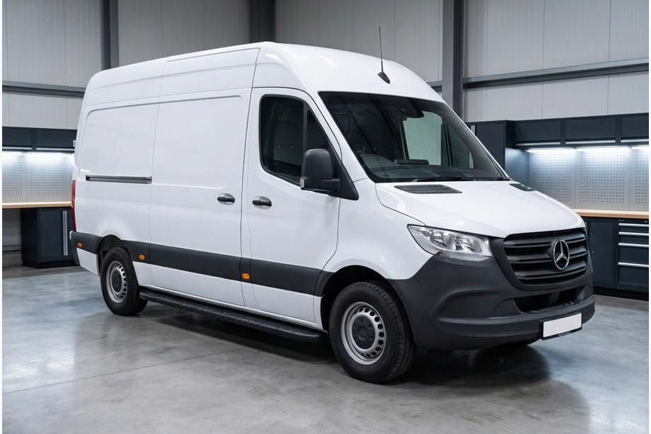 Mercedes Sprinter W907/W910 2018- Estribos Laterales Bosphorus Black (2 uds., Aluminio) Image