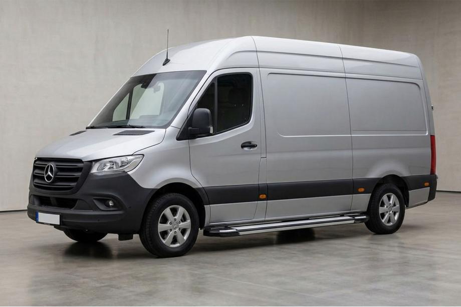 Mercedes Sprinter W907/W910 2018- Estribos Laterales Rainbow (2 uds., Aluminio) Image
