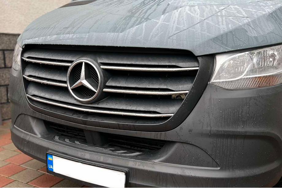 Mercedes Sprinter W907/W910 2018- Cubiertas de Parrilla Cromadas (5 uds, Acero Inoxidable) OmsaLine - Acero Inoxidable Italiano Image