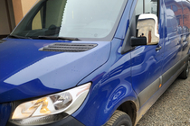 Mercedes Sprinter W907/W910 2018- Cubiertas de Espejos (2 uds., Acero Inoxidable) Carmos - Acero Inoxidable Turco foto 3