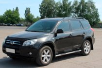 Toyota Rav 4 2006-2013 Tubos laterales para batalla estandar (2 uds, acero inoxidable) foto 4