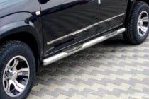 Toyota Rav 4 2006-2013 Tubos laterales para batalla estandar (2 uds, acero inoxidable) foto 1