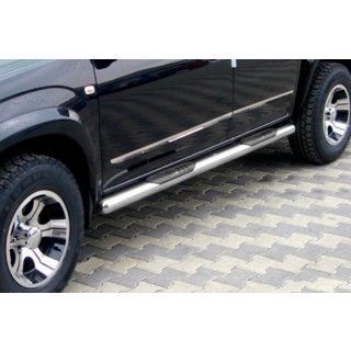 Tubos laterales para batalla estandar (2 uds, acero inoxidable) Toyota Rav 4 2006-2013 foto 1