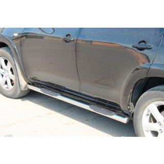 Tubos laterales para batalla estandar (2 uds, acero inoxidable) Toyota Rav 4 2006-2013 foto 3