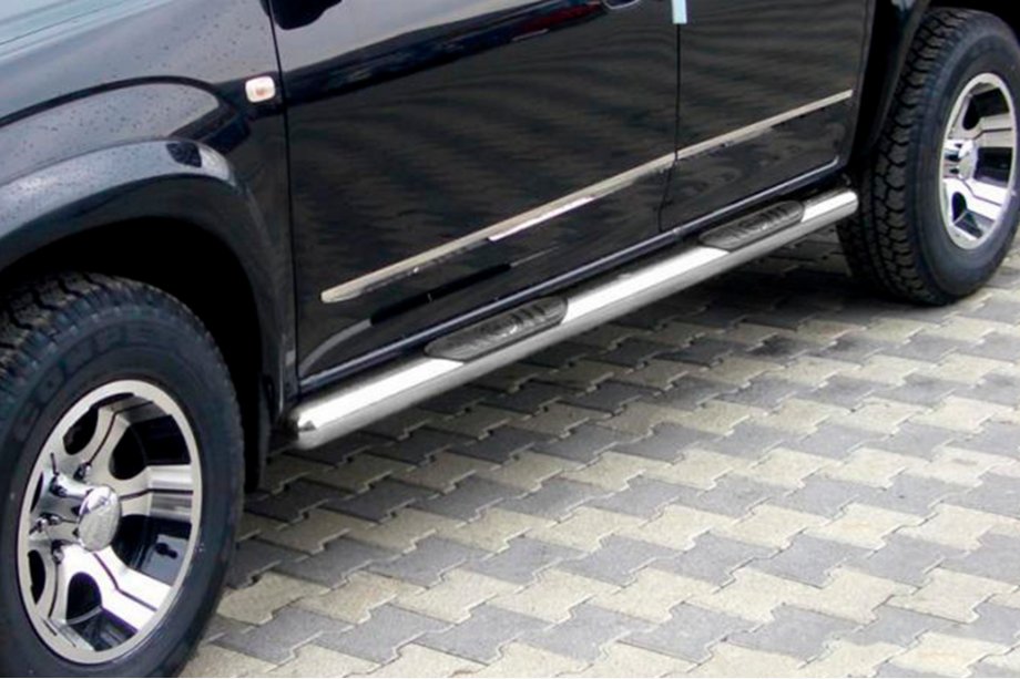 Toyota Rav 4 2006-2013 Tubos laterales para batalla estandar (2 uds, acero inoxidable) Image
