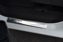 Citroen Nemo 2007-2017 Protecciones de umbral OmsaLine (2 uds, acero inoxidable) foto 5