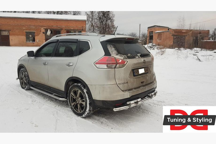 Nissan X-trail T32/Rogue 2014-2021 Estribos Laterales Premium (2 uds., Acero Inoxidable) Foto 3