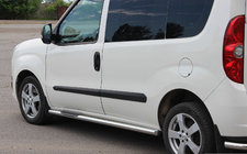 Opel Combo 2012-2018 Barras Laterales (2 uds., Acero Inoxidable) 60 mm, batalla corta foto 2