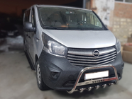 Opel Vivaro 2015-2019 Defensa Delantera WT003-4 (Acero Inoxidable) Con Inscripción foto 3