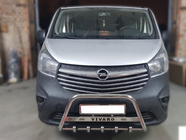 Opel Vivaro 2015-2019 Defensa Delantera WT003-4 (Acero Inoxidable) Con Inscripción foto 1