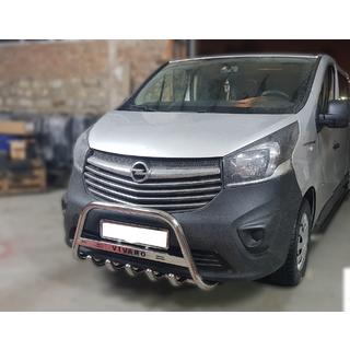 Defensa Delantera WT003-4 (Acero Inoxidable) Opel Vivaro 2015-2019 foto 2