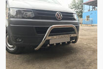 Volkswagen T6 2015-2024 Defensa Delantera WT003-4 (Acero Inoxidable) foto 3