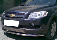 Chevrolet Captiva 2006-2019 Defensa Delantera ST008 (Acero Inoxidable) foto 1