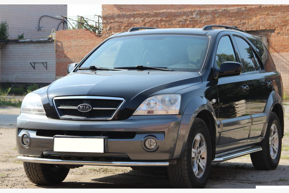 Kia Sorento I BL 2002-2009 Defensa Delantera ST008 (Acero Inoxidable) Foto 1