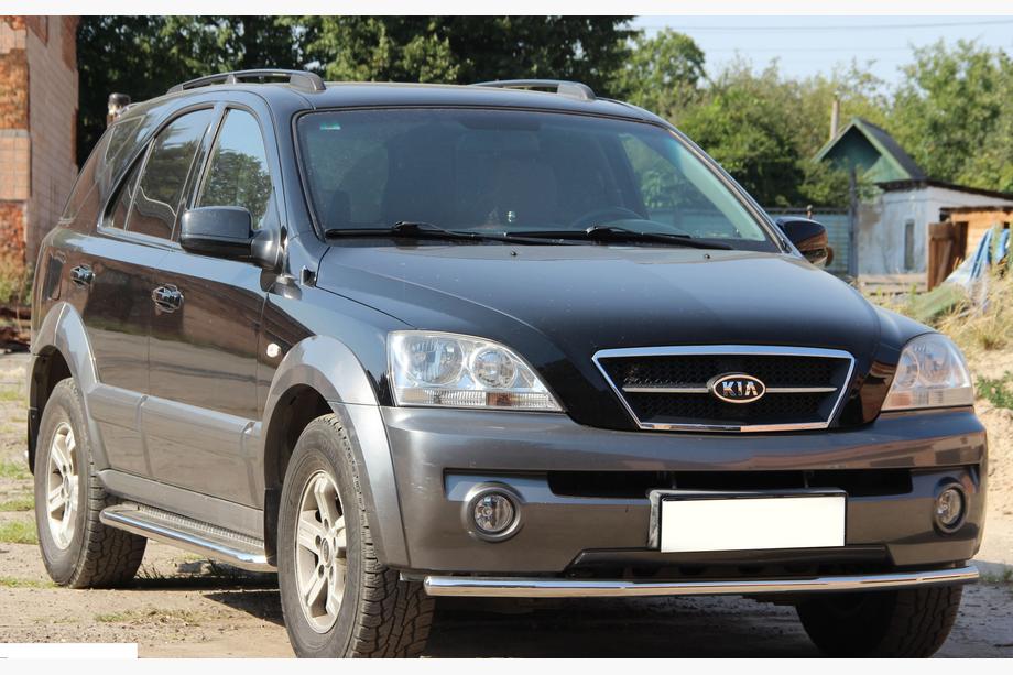 Kia Sorento I BL 2002-2009 Defensa Delantera ST008 (Acero Inoxidable) Foto 2