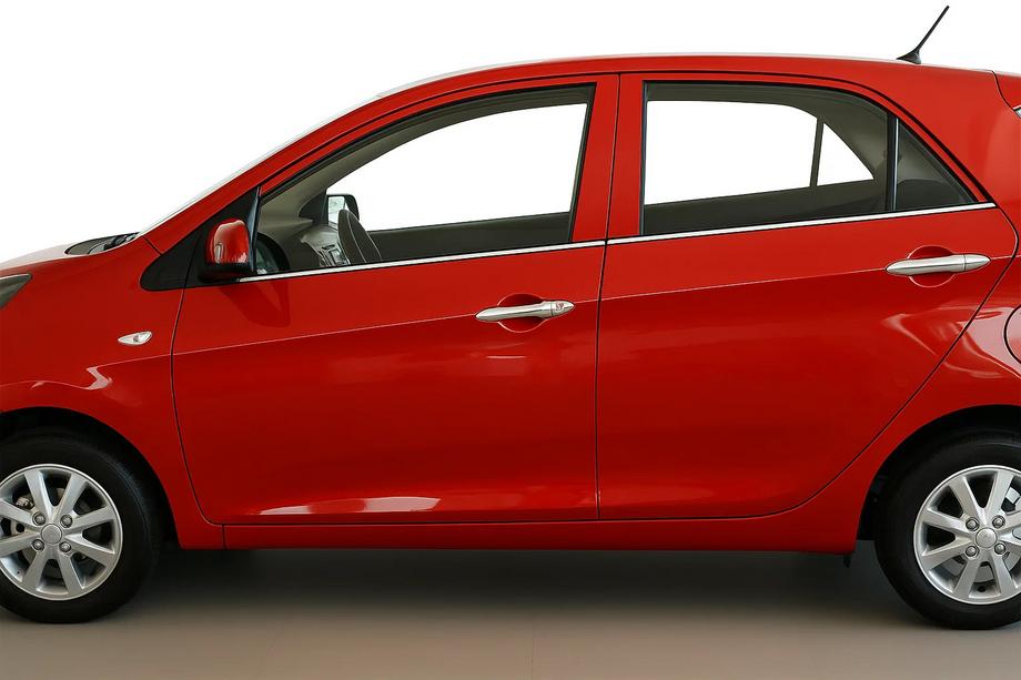 Kia Picanto 2011-2016 Molduras de ventanas acero inoxidable (4 uds) Image