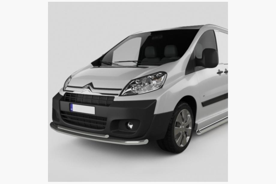 Citroen Jumpy 2007–2017 Defensa Delantera ST014 (Acero Inoxidable) Image