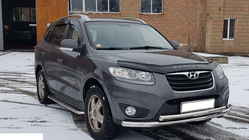 Hyundai Santa Fe 2 2006-2012 Defensa Delantera ST014 (Acero Inoxidable) foto 3
