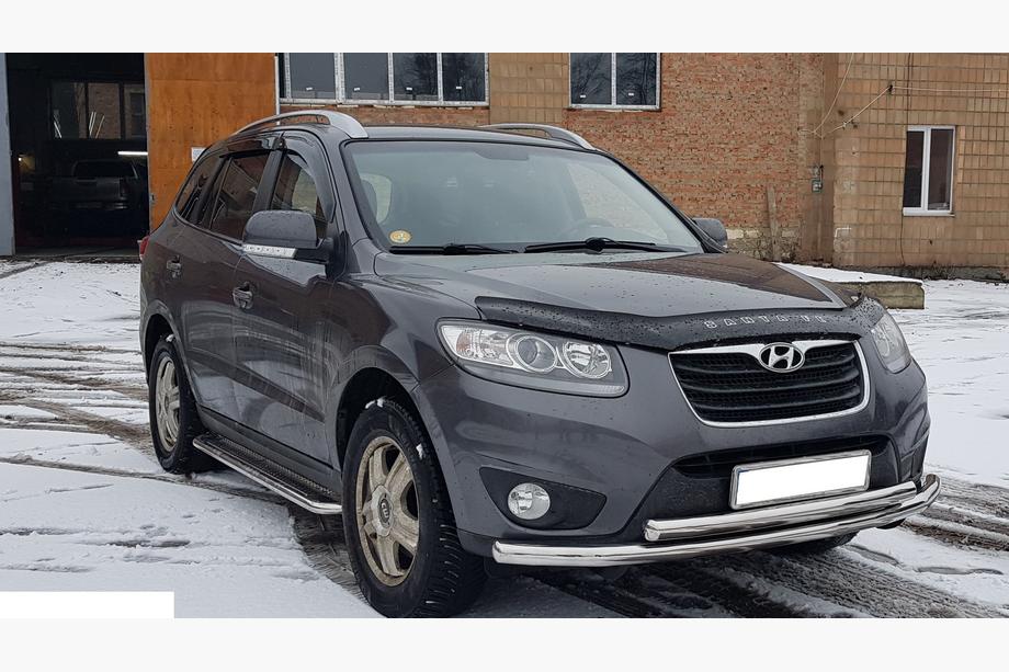 Hyundai Santa Fe 2 2006-2012 Defensa Delantera ST014 (Acero Inoxidable) d60/42 Foto 3