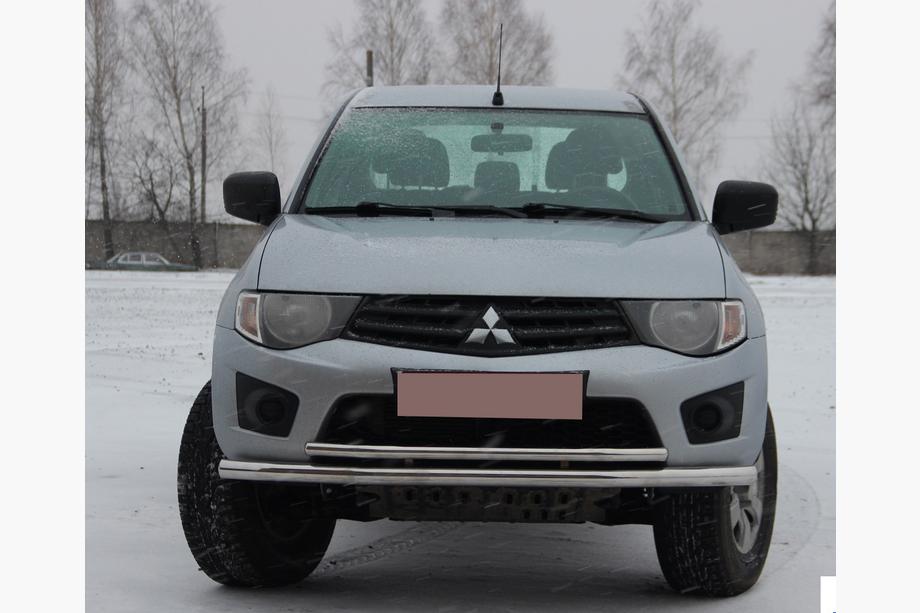 Mitsubishi L200 2006-2015 Defensa Delantera ST014 (Acero Inoxidable) d60/42 Image
